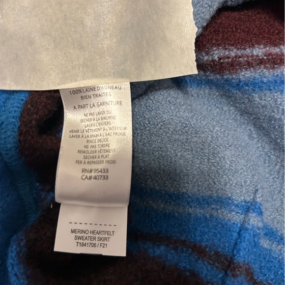 Toad & Co from Stitchfix NWOT SZ M Multicolor 100% Wool Skirt - Picture 6 of 6